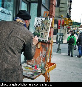 Photo of an artist