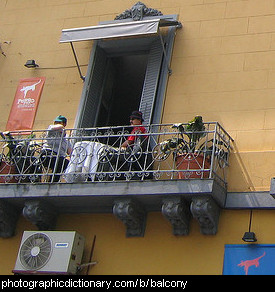 Photo of a balcony