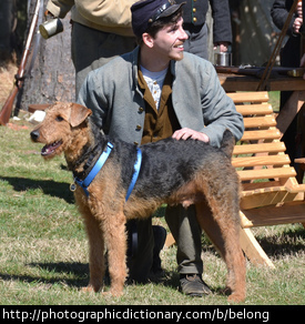 A man and his dog