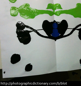 Photo of blots of paint