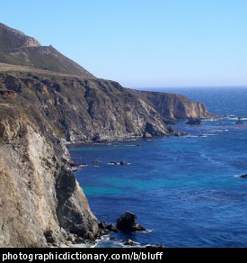 Photo of coastal bluffs