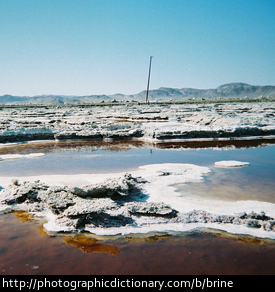 Photo of brine pools