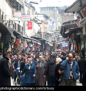 Photo of a busy street