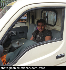 Photo of a truck driver.