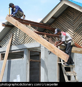 Photo of carpenters at work