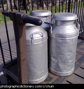 Photo of milk churns