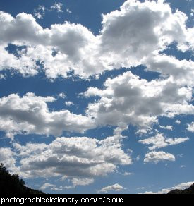 Photo of a cloudy sky