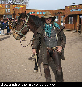 Photo of a cowboy