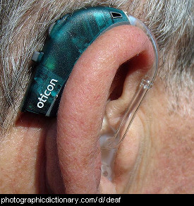 Photo of a hearing aid