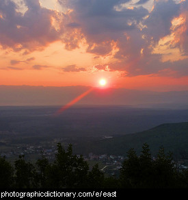 Photo of a sunrise