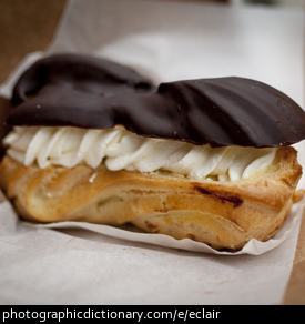 Photo of an eclair