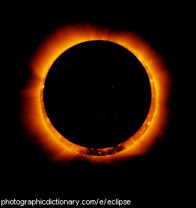 Photo of a solar eclipse