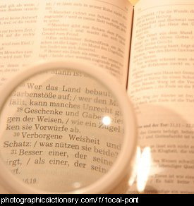 Photo of a magnifying glass