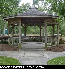 Photo of a gazebo