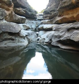 Photo of a gorge