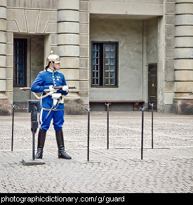 Photo of a guard