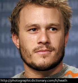 Actor Heath Ledger.