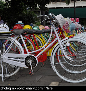 Photo of bikes for hire