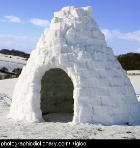 Photo of an igloo