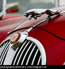 Photo of a Jaguar badge