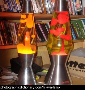 Photo of a lava lamp