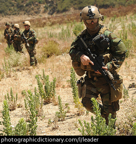 Photo of a man leading