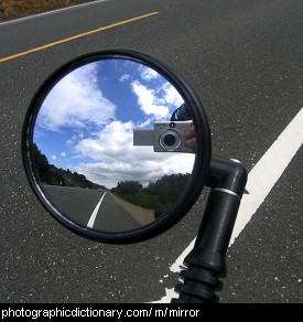 Photo of a mirror.