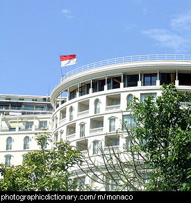 Photo of a Monaco flag