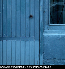 Photo of a blue house