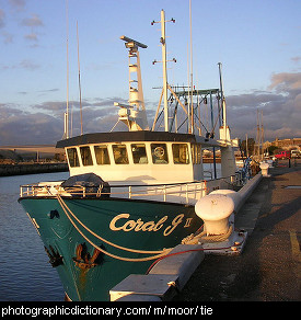 Photo of a moored boat