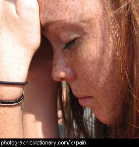 Photo of a woman in pain