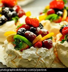 Photo of mini pavlovas