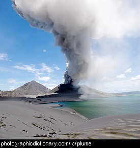 Photo of a plume of smoke