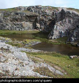 Photo of a quarry