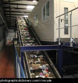 Photo of a recycling plant