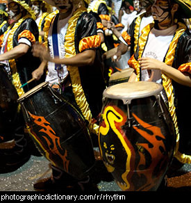 Photo of men drumming