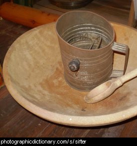 Photo of a flour sifter