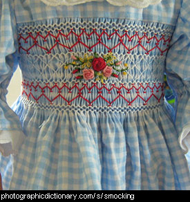 Photo of a smocked dress