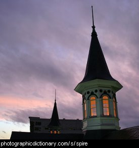 Photo of a spire.