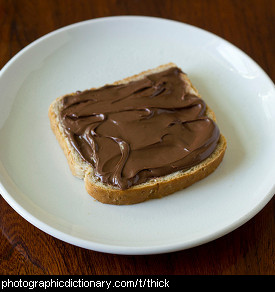 Photo of toast with a thick coating of spread