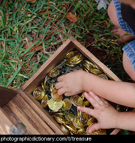 Photo of a chest of treasure