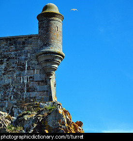 Photo of a turret