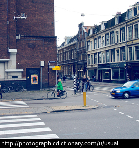 Photo of a city street