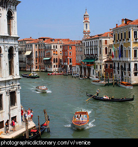 Photo of canals in Venice