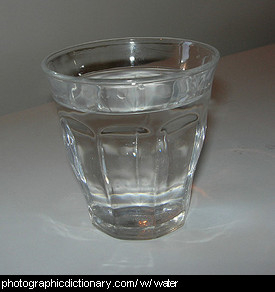 Photo of a glass of water