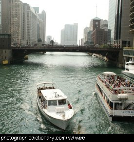 Photo of a wide river