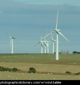 Photo of wind turbines